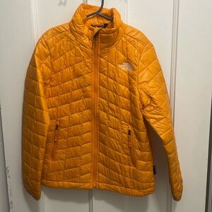 North Face Yellow Thermoball Jacket